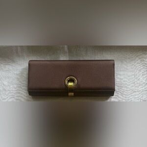 RODO Italy Brown Satin Clutch